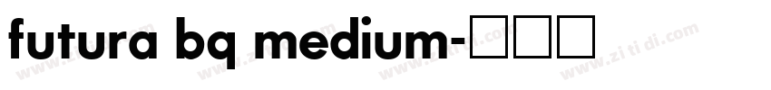 futura bq medium字体转换